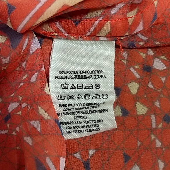 Free People geometric pattern button down blouse - Picture 7 of 7